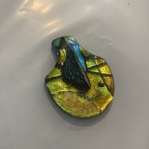 Susan Pratt Smith New Hampshire USA Artisan Dichroic Glass Pendant